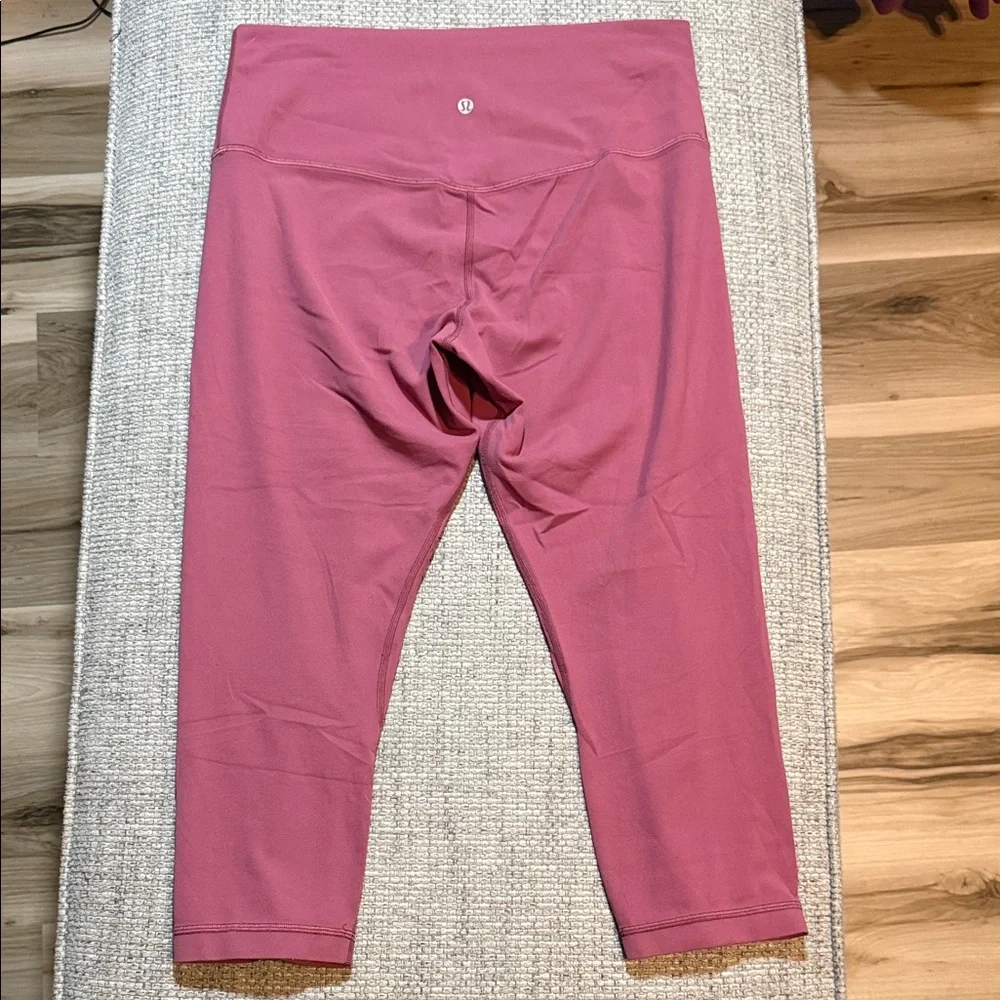 Lululemon Align Cropped Leggings Misty‎ Merlot Nulu size 12